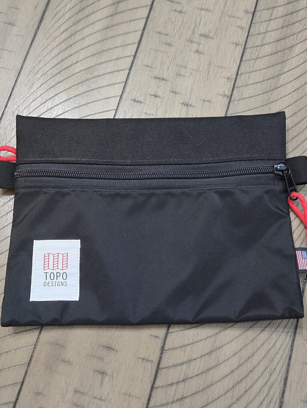 Topo Designs Black Zipper Pouch